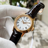 Tissot T Classic Carson White Dial Brown Leather Strap Watch For Women - T085.207.36.013.00 Authentic Buy Shop Now