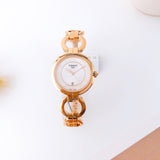 Tissot T Lady Flamingo Mother of Pearl Dial Rose Gold Steel Strap Watch for Women - T094.210.33.116.01 Authentic Buy Shop Now