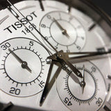 Tissot Couturier Chronograph White Dial Brown Leather Strap Watch For Men - T035.617.16.031.00 Authentic Buy Shop Now