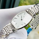 Longines La Grande Classique de Longines Tonneau White Dial Silver Steel Strap Watch for Women - L4.205.4.11.6 Authentic Buy Shop Now