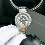 Guess Lily Quartz Silver Dial Silver Steel Strap Watch For Women - GW0528L1 Authentic Buy Shop Now