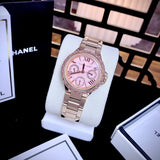 Michael Kors Mini Camille Multifunction Rose Gold Dial Rose Gold Steel Strap Watch For Women - MK7273 Authentic Buy Shop Now