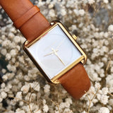 Michael Kors Lake White Dial Brown Leather Strap Watch For Women - MK2584 Authentic Buy Shop Now