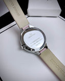 Swarovski Lovely Crystals Silver Dial Pink Leather Strap Watch for Women - 5261493 Authentic Buy Shop Now
