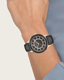 Swarovski Octea Lux Black Dial Black Leather Strap Watch for Women - 5414410 Authentic Buy Shop Now