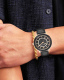 Swarovski Octea Lux Black Dial Black Leather Strap Watch for Women - 5414410 Authentic Buy Shop Now