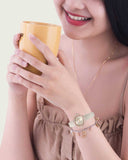 Swarovski Crystal Flower Grey Dial Grey Leather Strap Watch for for Women - 5552424 Authentic Buy Shop Now