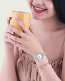 Swarovski Lovely Crystals Mini White Dial Silver Steel Strap Watch for Women - 5242901 Authentic Buy Shop Now