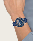 Swarovski Octea Lux Blue Dial Blue Leather Strap Watch for Women - 5414413 Authentic Buy Shop Now
