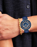Swarovski Octea Lux Blue Dial Blue Leather Strap Watch for Women - 5414413 Authentic Buy Shop Now