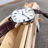 Tissot T Classic Everytime White Dial Brown Leather Strap Watch For Men - T109.410.16.033.00 Authentic Buy Shop Now