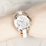 Michael Kors Bradshaw Silver Dial Two Tone Steel Strap Watch for Women - MK5907 Authentic Buy Shop Now