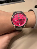 Tag Heuer Carrera Date Automatic 18K Pink Dial Silver Steel Strap Watch for Women - WBN2313.BA0001 Authentic Buy Shop Now