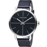 Calvin Klein Evan Black Dial Black Leather Strap Watch for Men - K7B211CZ Authentic Buy Shop Now