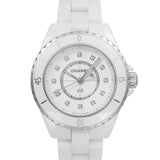 Chanel J12 Quartz Diamonds White Dial White Steel Strap Watch for Women - J12 H5703 Authentic Buy Shop Now