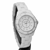 Chanel J12 Quartz Diamonds White Dial White Steel Strap Watch for Women - J12 H5703 Authentic Buy Shop Now