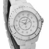 Chanel J12 Quartz Diamonds White Dial White Steel Strap Watch for Women - J12 H5703 Authentic Buy Shop Now
