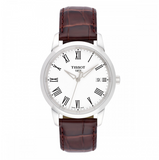 Tissot T Classic Dream White Dial Brown Leather Strap Watch for Men - T033.410.16.013.01 Authentic Buy Shop Now