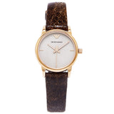 Emporio Armani Classic Analog Grey Dial Brown Leather Strap Watch For Men - AR1813 Authentic Buy Shop Now
