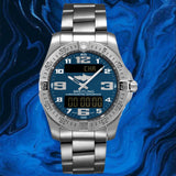 Breitling Aerospace Evo Blue Dial Silver Steel Strap Watch for Men - E79363101C1E1 Authentic Buy Shop Now