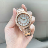 Michael Kors Kerry Mother of Pearl Dial Rose Gold Steel Strap Watch for Women - MK3333 Authentic Buy Shop Now
