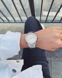 Calvin Klein Steady Silver Dial Silver Steel Strap Watch for Women - K7Q21146 Authentic Buy Shop Now