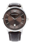 Emporio Armani Renato Classic Brown Dial Brown Leather Strap Watch For Men - AR2413 Authentic Buy Shop Now