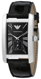 Emporio Armani Black Dial Black Leather Strap Watch For Men - AR0143 Authentic Buy Shop Now