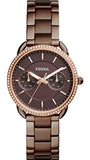 Fossil Tailor Analog Brown Dial Brown Steel Strap Watch for Women - ES4258 Authentic Buy Shop Now