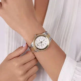 Fossil Stella Sport Multifunction Silver Dial Two Tone Steel Strap Watch for Women - ES5107 Authentic Buy Shop Now