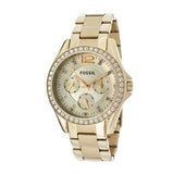 Fossil Riley Gold Dial Gold Steel Strap Watch for Women - ES3203 Authentic Buy Shop Now