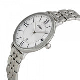 Fossil Jacqueline White Dial Silver Steel Strap Watch for Women - ES3433 Authentic Buy Shop Now