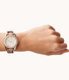 Fossil Riley White Dial Sand Leather Strap Watch for Women - ES3466 Authentic Buy Shop Now