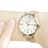 Fossil Jacqueline White Dial Brown Leather Strap Watch for Women - ES3487 Authentic Buy Shop Now
