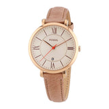 Fossil Jacqueline White Dial Brown Leather Strap Watch for Women - ES3487 Authentic Buy Shop Now