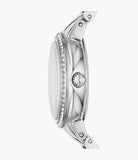 Fossil Virginia Pink Dial Silver Steel Strap Watch for Women - ES3504 Authentic Buy Shop Now