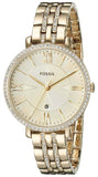 Fossil Jacqueline Gold Dial Gold Steel Strap Watch for Women - ES3547 Authentic Buy Shop Now