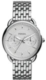 Fossil Tailor Silver Dial Silver Steel Strap Watch for Women - ES3712 Authentic Buy Shop Now