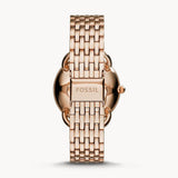Fossil Tailor Rose Gold Dial Rose Gold Stainless Steel Strap Watch for Women - ES3713 Authentic Buy Shop Now