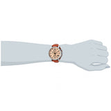 Fossil Original Boyfriend Sport Chronograph Beige Dial Brown Leather Strap Watch for Women - ES4046 Authentic Buy Shop Now