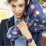 Fossil Tailor Blue Dial Blue Leather Strap Watch for Women - ES4092 Authentic Buy Shop Now