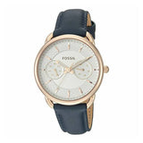 Fossil Tailor White Dial Blue Leather Strap Watch for Women - ES4260 Authentic Buy Shop Now
