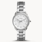 Fossil Tailor White Dial Silver Steel Strap Watch for Women - ES4262 Authentic Buy Shop Now