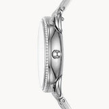 Fossil Tailor White Dial Silver Steel Strap Watch for Women - ES4262 Authentic Buy Shop Now