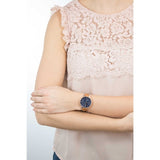 Fossil Jacqueline Three Hand Date Luggage Blue Dial Brown Leather Strap Watch for Women - ES4274 Authentic Buy Shop Now