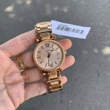Fossil Carlie Rose Gold Dial Rose Gold Steel Strap Watch for Women - ES4301 Authentic Buy Shop Now