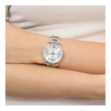 Fossil Carlie Silver Dial Silver Steel Strap Watch for Women - ES4341 Authentic Buy Shop Now