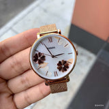 Fossil Jacqueline Three-Hand White Dial Rose Gold Mesh Bracelet Watch for Women - ES4534 Authentic Buy Shop Now