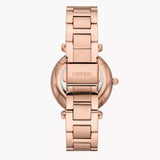 Fossil Blue Dive Three Hand Green Dial Rose Gold Steel Strap Watch For Women - ES5371 Authentic Buy Shop Now
