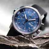 IWC Aquatimer Automatic Chronograph 44mm Blue Dial Black Rubber Strap Watch for Men - IW376805 Authentic Buy Shop Now